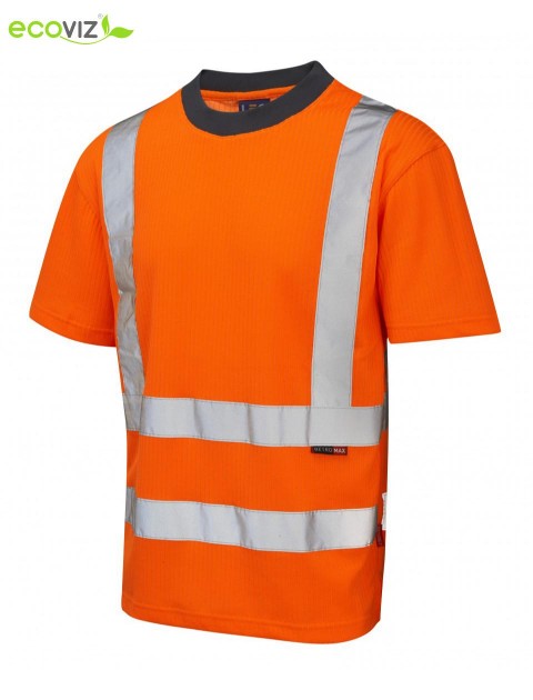 Leo Newport Comfort Polycotton T-Shirt - Orange Clothing